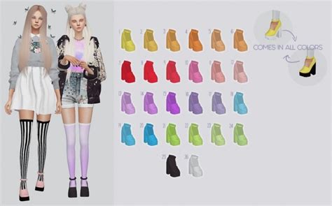 Skully Shoes Recolors At Kalewa A Sims 4 Updates