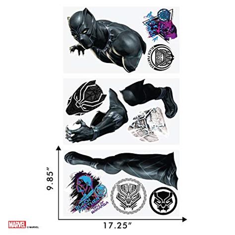 Wall Palz Marvel Black Panther Wall Decal Avengers Wall Decal With 3d