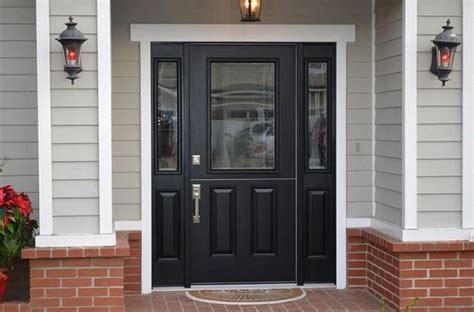 The design of this craftsman style fiberglass entry doors with sidelights is very pretty. Chosing Fiberglass Entry Doors With Sidelights | Doors ...