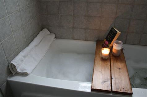 Bathtubs diy furniture & accessories shelves. DIY Wood Bath Caddy | DIYIdeaCenter.com