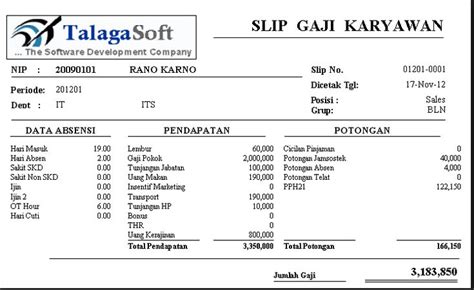 Format Slip Gaji Malaysia Komagata Maru 100