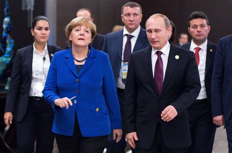 The german chancellor is heading to moscow for talks with the russian president. Angela Merkel's unsavory deal with Putin - Chicago Tribune