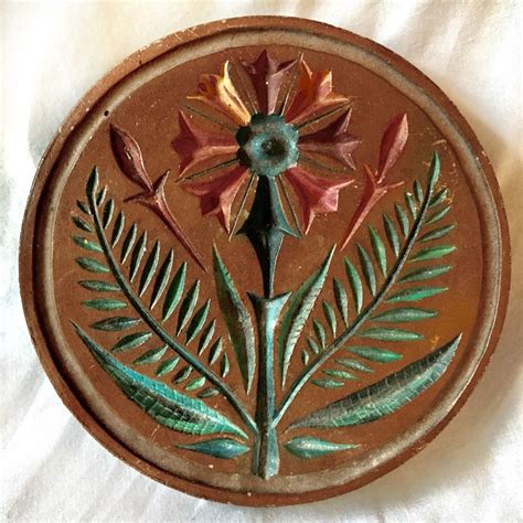 Vintage Sexton Flower Mold Wall Hanging Etsy Flower Molding Wall Hanging Hanging