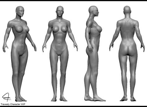 Female Game Character Wip Mild Nudity Zbrushcentral