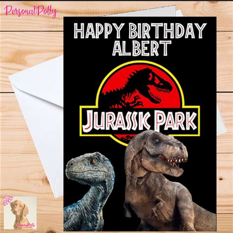 Jurassic World T Riffic Birthday Card Cardspark 14 Aesthetic Jurassic