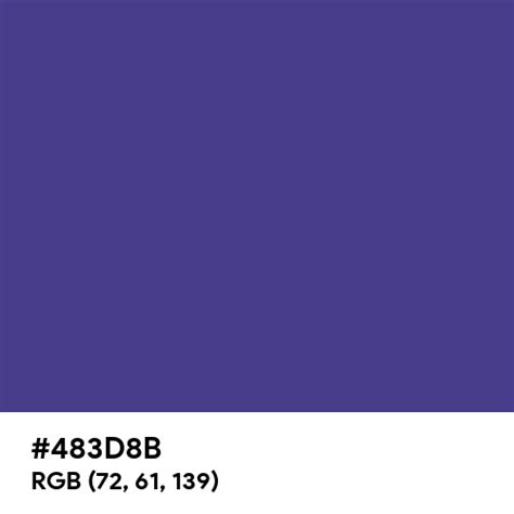 Dark Slate Blue Color Hex Code Is 483d8b