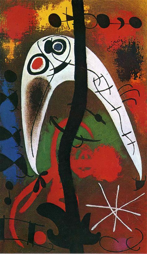 Woman And Bird In The Night Joan Miro Encyclopedia Of