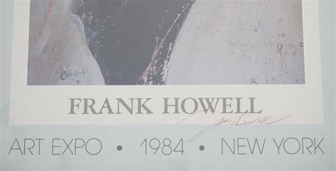 Frank Howell 1937 1997 Signed Exhibition Poster