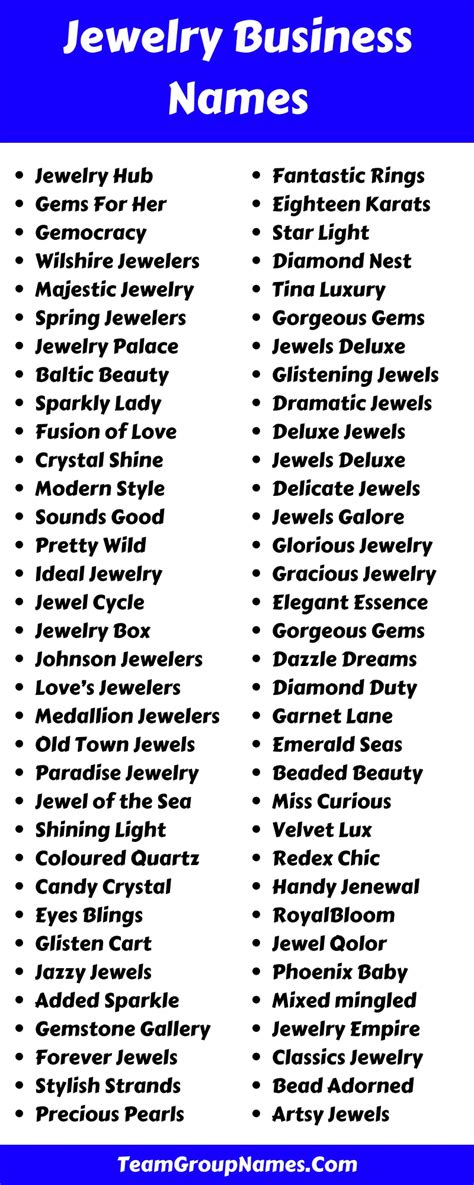 550 Jewelry Business Names Ideas That Stands Out