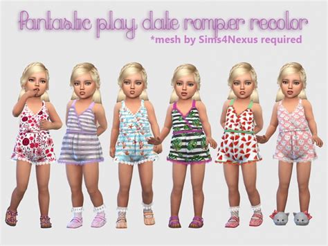 Fantastic Play Date Romper Recolor At Giulietta Sims 4 Updates