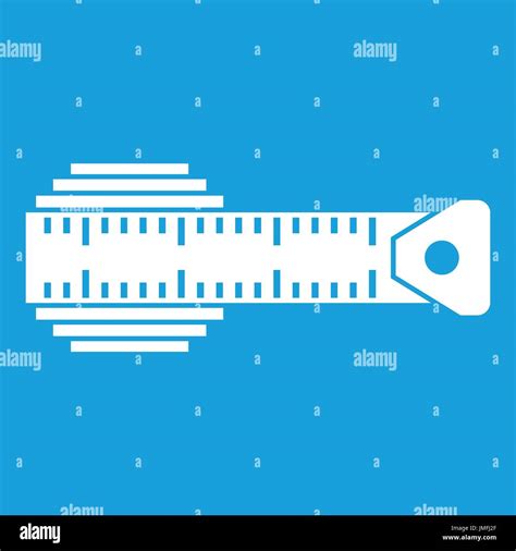 Measuring Centimeter Icon White Stock Vector Image And Art Alamy