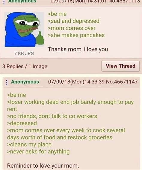 Anon Loves His Mom R Greentext Greentext Stories Know Your Meme