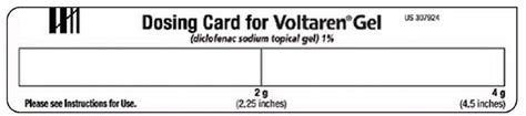 If the print is backwards, flip dosing card over (see figure a). Voltaren Gel (Diclofenac Sodium Gel): Side Effects, Interactions, Warning, Dosage & Uses