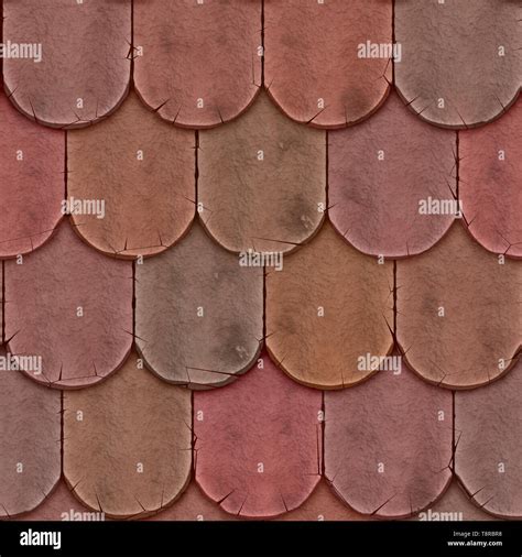 Clay Shingles Roofing Seamless Texture Tile Stock Photo Alamy