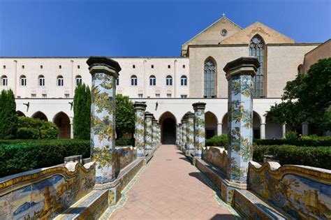 premium photo the cloisters of santa chiara are four monumental cloisters of naples belonging