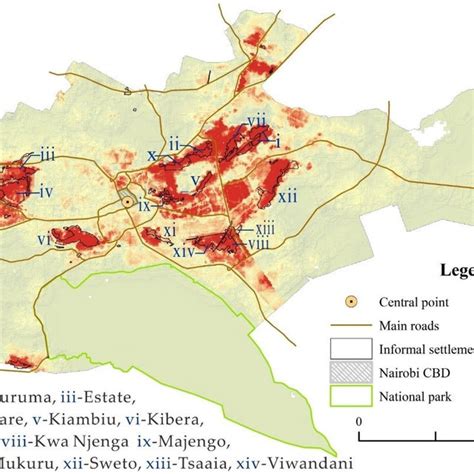 Pdf Population Density And Spatial Patterns Of Informal Settlements