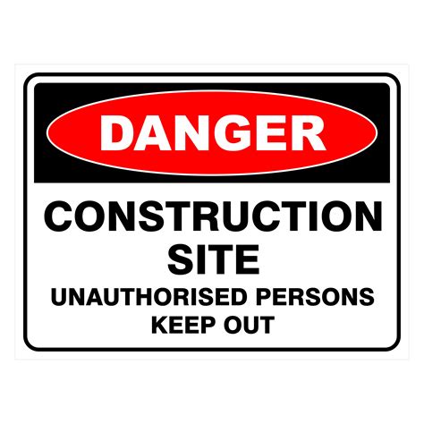 Construction Site Unauthorised Persons Keep Out Buy Now Discount