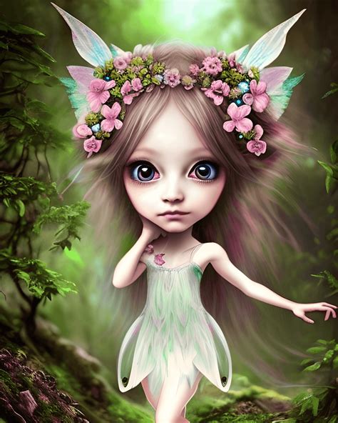 Beautiful Forest Fairy Sprite · Creative Fabrica