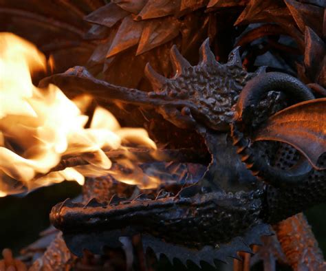 Fire Breathing Dragon Sculpture