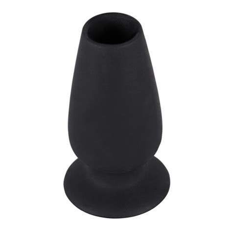 Lust Tunnel Butt Plug Black Silicone Hollow Gape Enema Play Anal Sex Toy Sizes Ebay