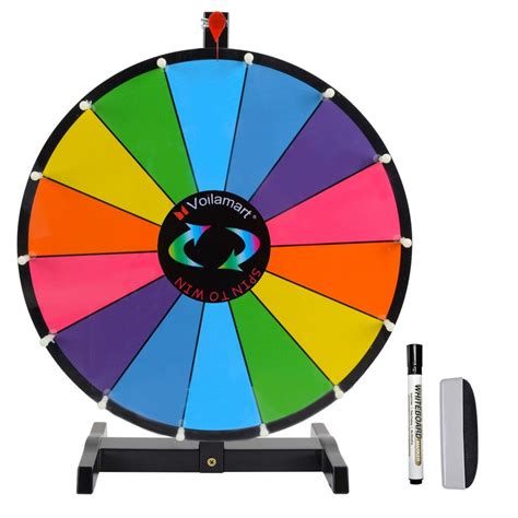 Reviews For Voilamart 18 Tabletop Spinning Prize Wheel 12 Slots With