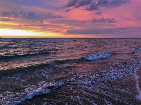 Free Stock Photo Of Beach Night Sunset