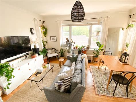Modern Vintage Plant Filled Living Room 🌿 Interiordesign