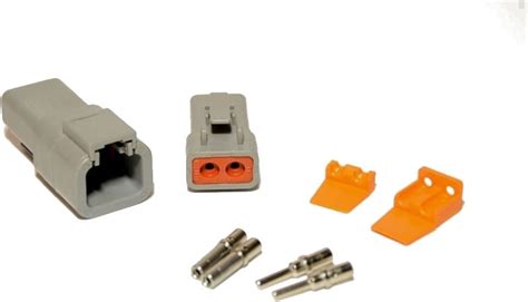 Deutsch Dtp 2 Pin Connector Kit With 12 14 Gauge Solid Contacts Gauge
