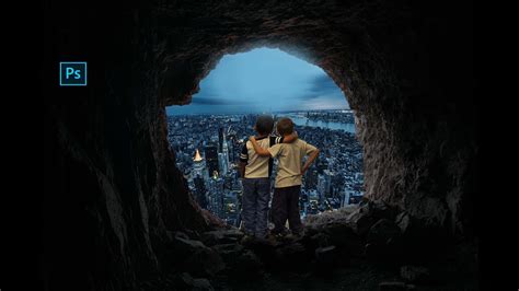 How To Composite The Cave Photo Manipulation Scene Effects In Photoshop