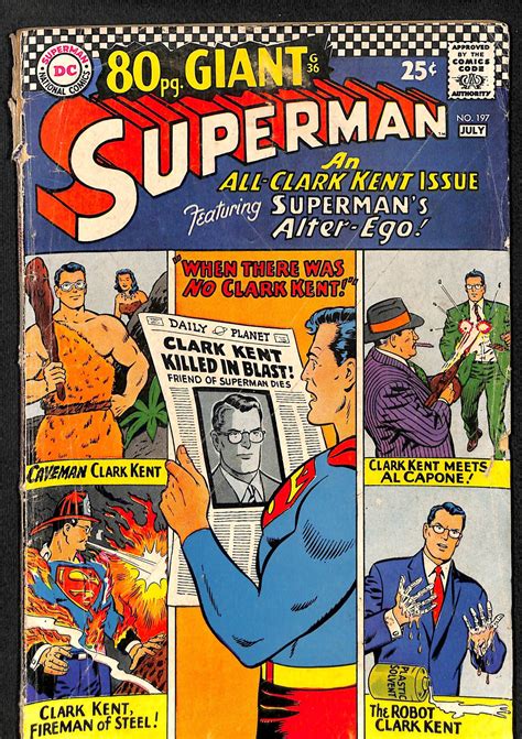Superman 197 1967 Comic Books Silver Age DC Comics HipComic
