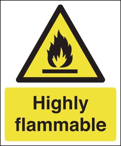 Highly Flammable Signs Seton