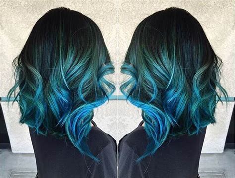 21 Bold And Beautiful Blue Ombre Hair Color Ideas More