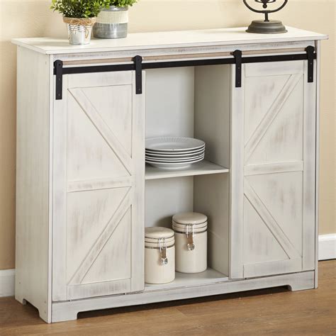 The Lakeside Collection Distressed Sideboard Buffet Cabinet With