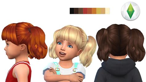 Sims 4 Kids Hair Maxis Match Cc Bxepals
