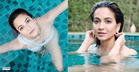 Shaadi Mein Zaroor Aana Actress Kriti Kharbanda Beats The Summer Heat By Enjoying Pool Time In