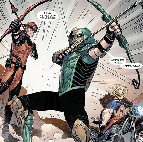 Green Arrow Black Canary And Arsenal Green Arrow Red Arrow Dc Dc