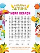 Free Kids Word Search Puzzles Printable for Fall for Your Family