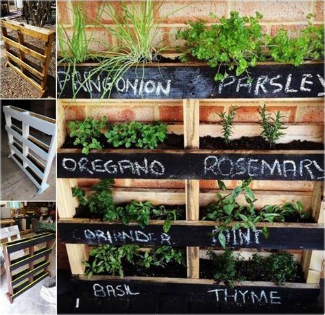 How To Make A Pallet Herb Garden ⋆ Diy Crafts