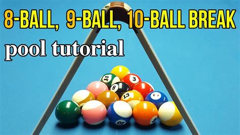 The Difference Between Ball Ball Ball Break In Pool Youtube