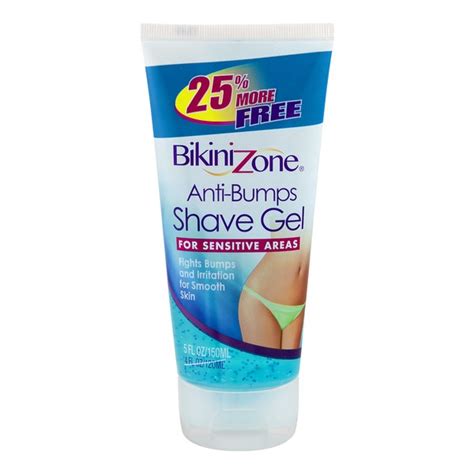 Bikini Zone Anti Bumps Shave Gel For Sensitive Areas 5 Fl Oz Instacart