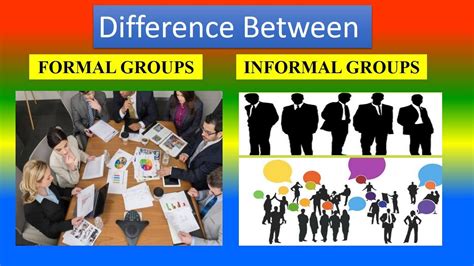 Difference Between Formal Groups And Informal Groups Youtube