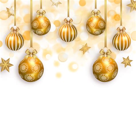 Golden Christmas Balls Png Image Christmas Decoration Ball Golden Star