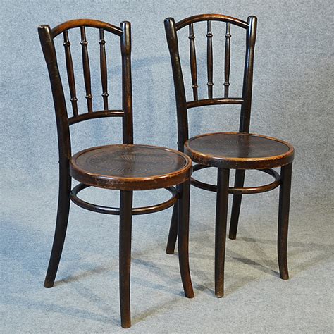 Bentwood armchair by thonet vienna, 1955. Thonet Bentwood Pair Of Kitchen Dining Cafe Chairs ...