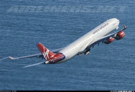 A Virgin A346 Departs 24l At Lax With A Slightly Left Bank As Vs008 For