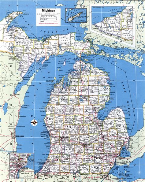 Michigan State Map Of Cities China Map Tourist Destinations