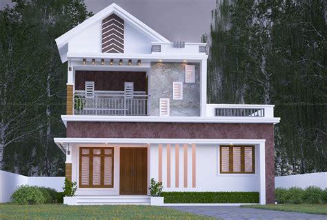 1200 Square Feet 2 Bedroom Modern Two Floor House Design Home Pictures