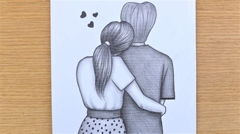 How To Draw Boy And Girl In Love Couple Drawing Pencil Sketch