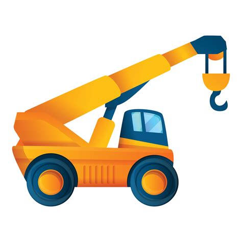 Vehicle Crane Icon Cartoon Style 14223566 Vector Art At Vecteezy