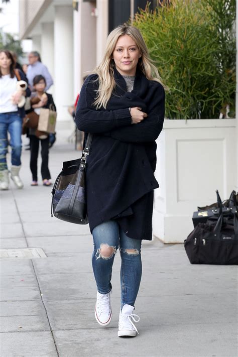 Hilary Duff Street Style Out In Beverly Hills January 2015 Celebmafia