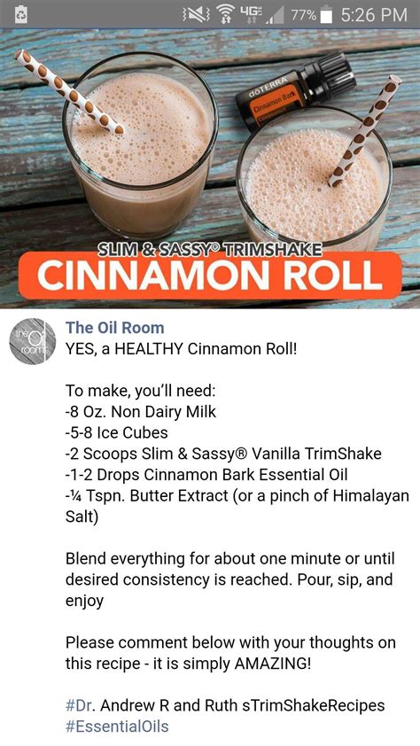 healthy cinnamon rolls slim and sassy cinnamon bark essential oil butter extract non dairy